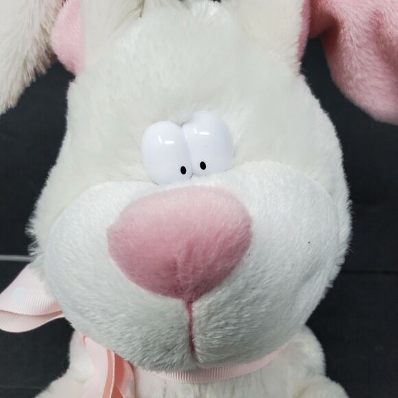 Imagine Nation Easter Bunny Rabbit Plush Musical Sings Electronic White Pink - Picture 2 of 8